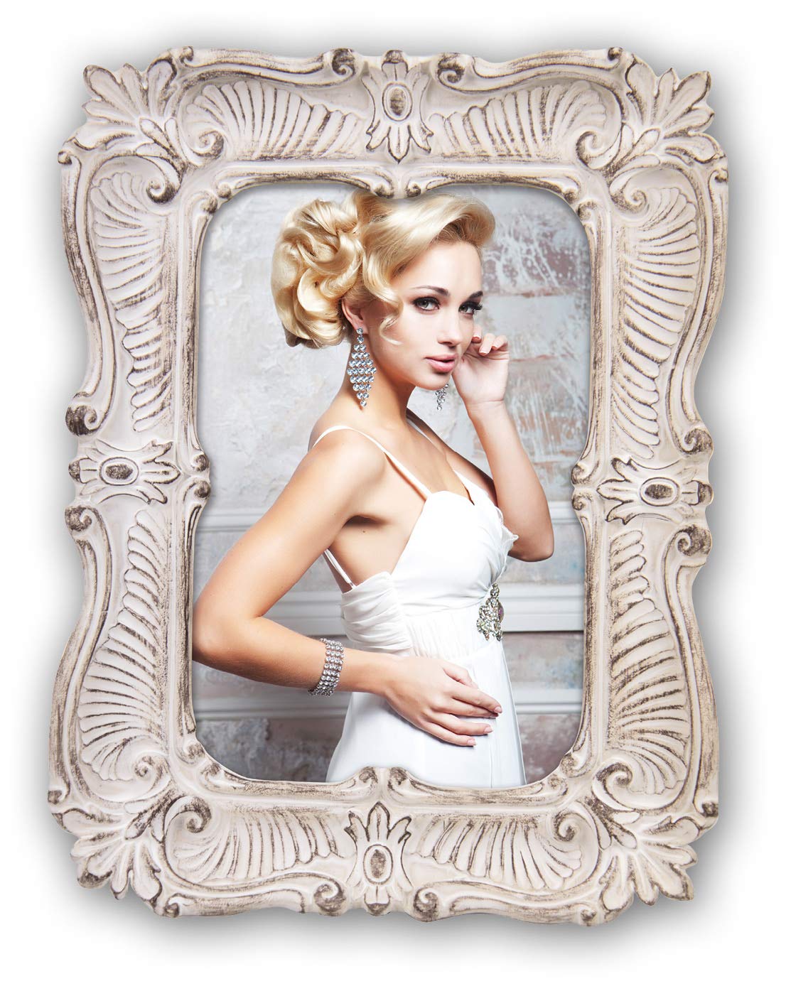 Zep Picture Frames, Resin, White, Large