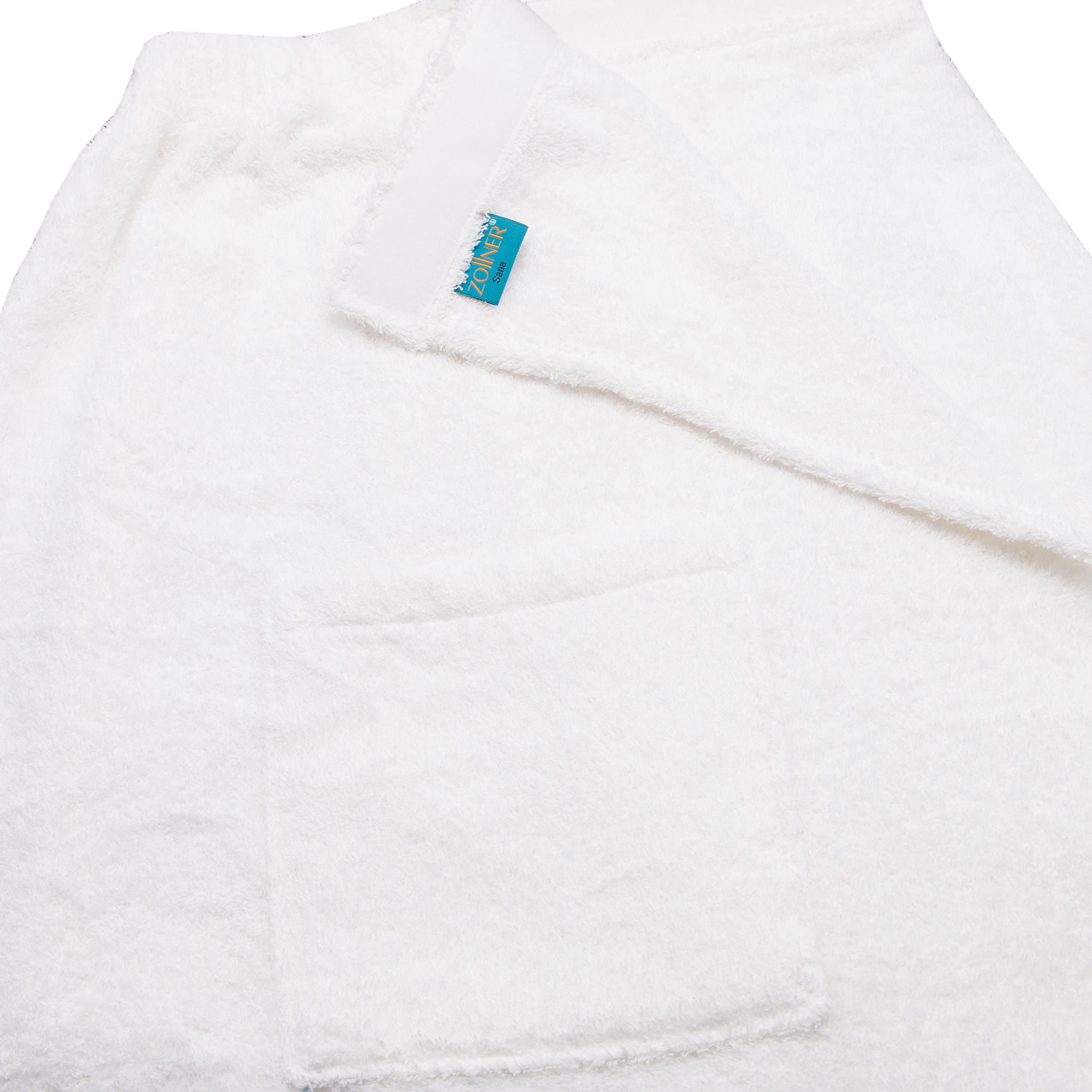 ZOLLNER dames saunahanddoek, katoen, grijs, L/XL, klittenbandsluiting