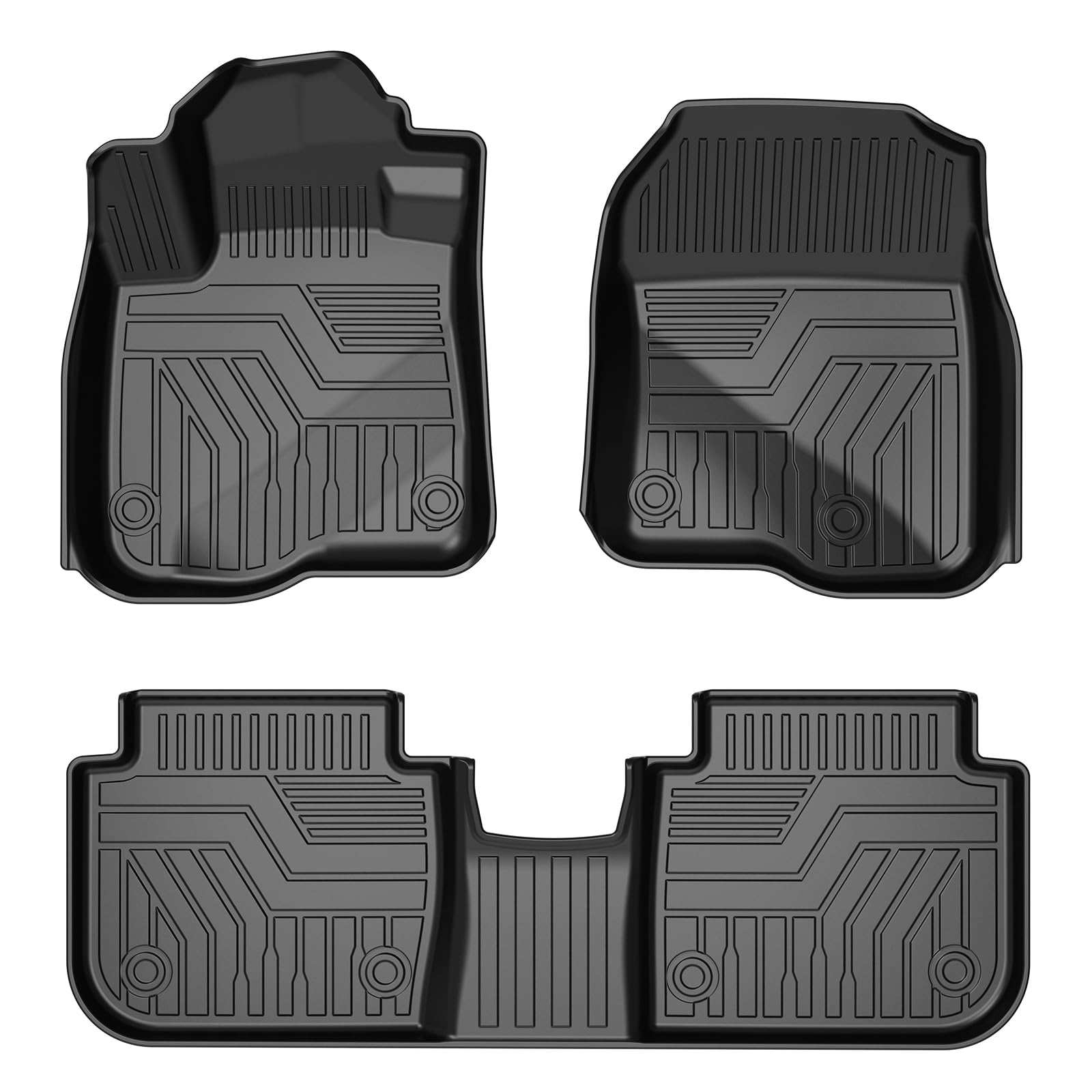 Floor Mats Custom Fit for Honda CR-V 2023-2025 2026 All Models Include Hybrid Models All Weather Protection TPE 2 Rows Floor Liners Set for CRV Accessories No-Slip Black