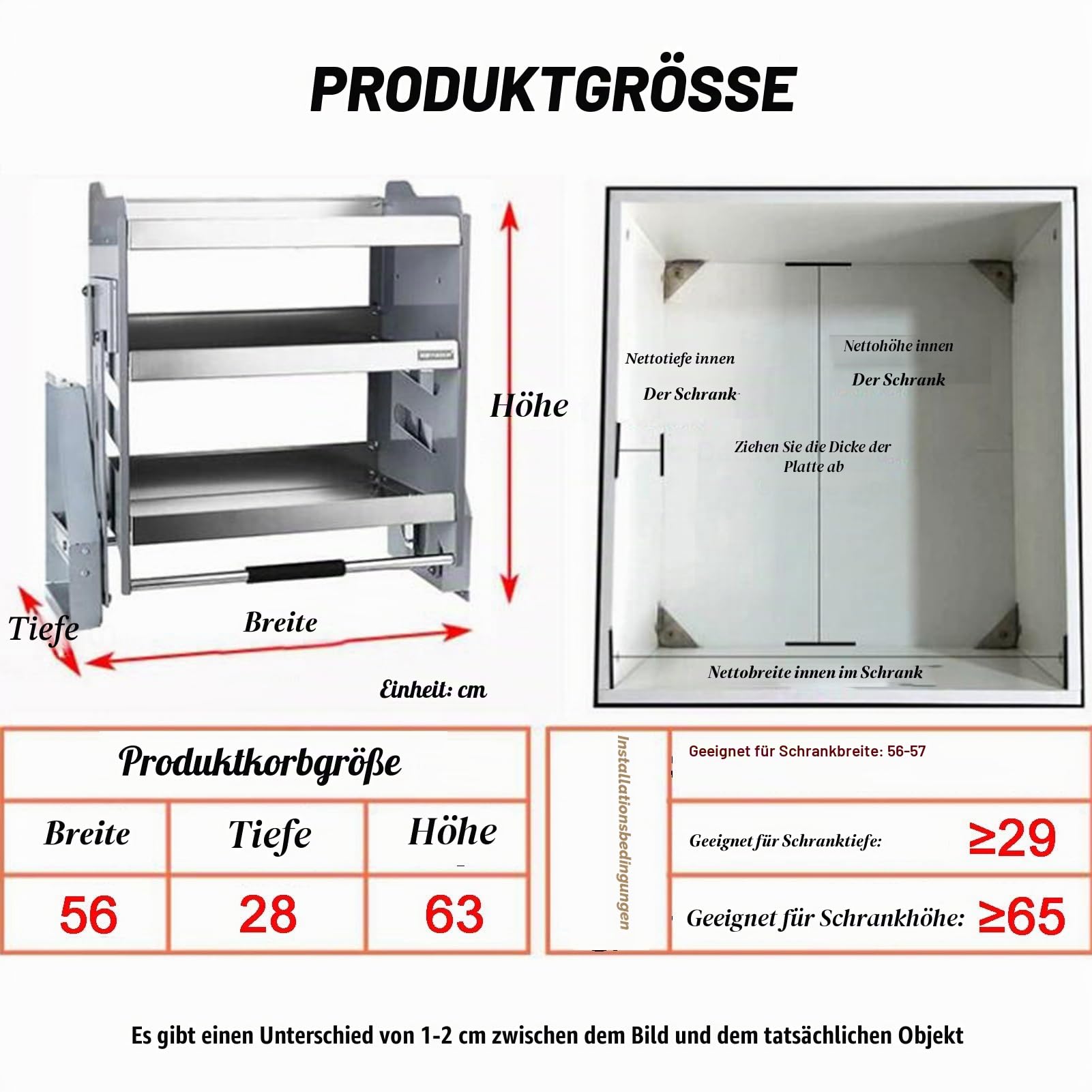 3-stufiger Pull-Down-Wandschrank-Organizer, Ausziehbares Wandregal, Schiebekorb, 30 Kg Gewicht, Platzsparender Organizer For Oberschränke(600mm cabinet)