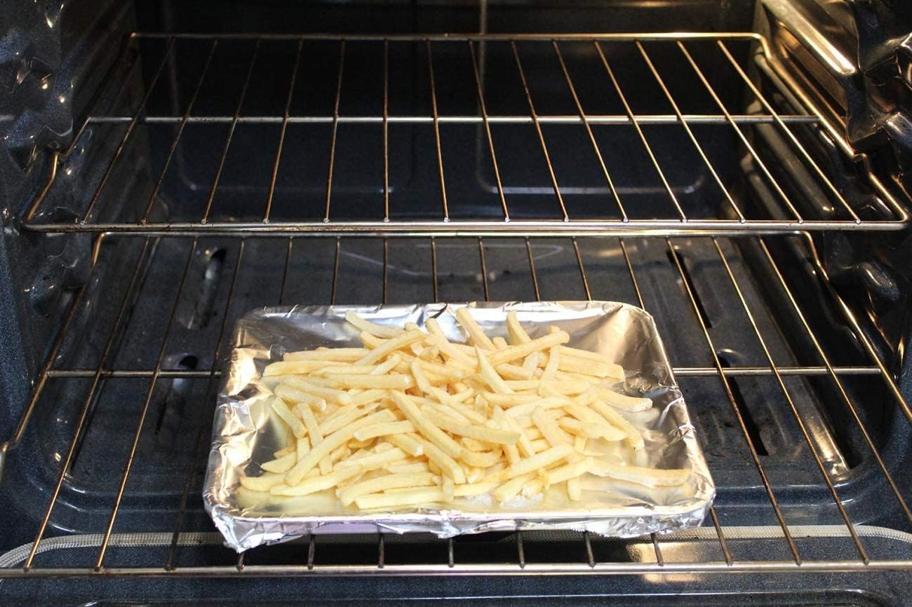 Ox Plastics Aluminum Foil Wrap | Heavy-Duty, Commercial Grade for Food Service Industry | Silver Foil for Cooking, Roasting, Baking, BBQ & Parties | 18"x 500 feet (1 Pack) : Health & Household