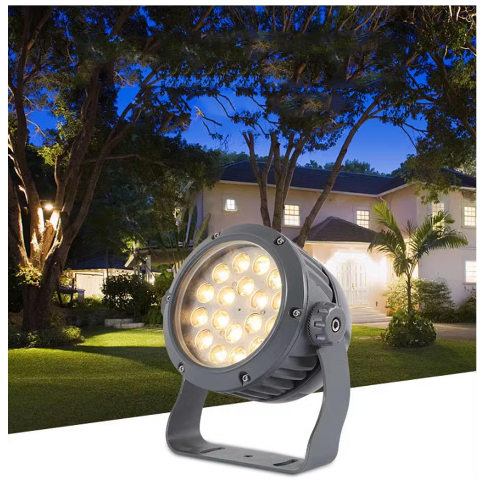 Éclairage paysager étanche IP65 : projecteur LED extérieur pour arbre de jardin