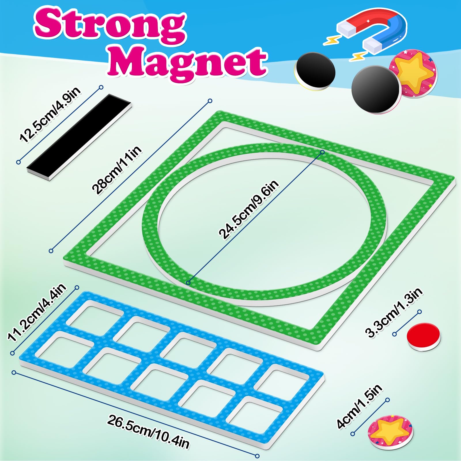 Torlam Magnetic Number Bonds & Ten Frame Set, Kindergarten, Preschool, 1st Grade Classroom Must Haves, Addition and Subtraction Kids Math Games for Whiteboard - Image 7