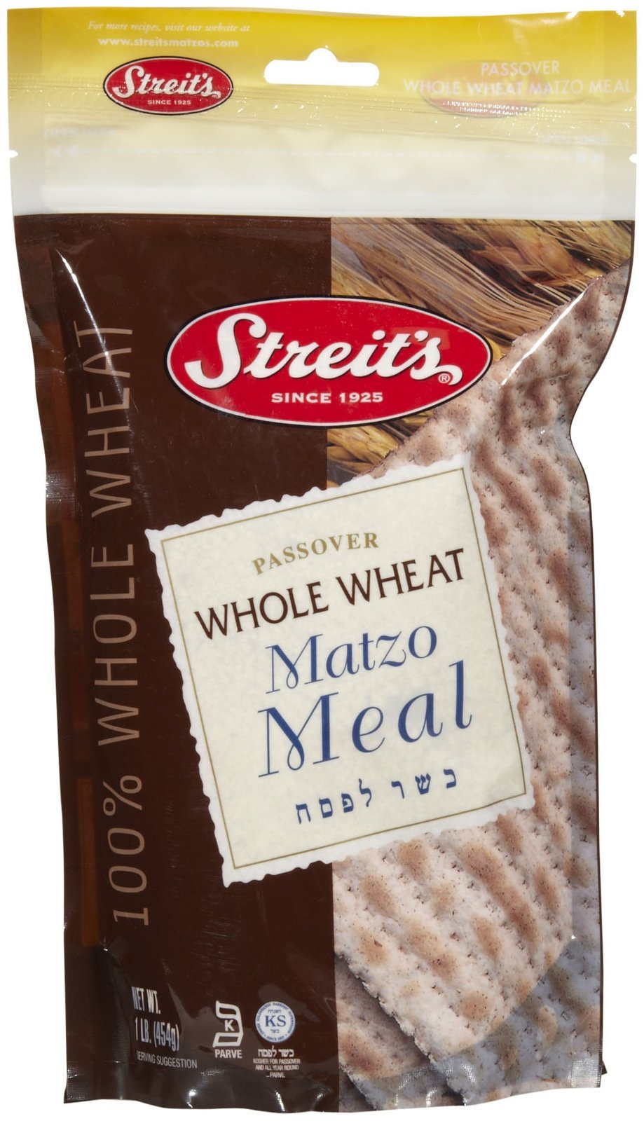 Streit's Whole Wheat Matzo Meal for Passover-16 oz