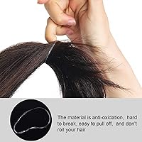 Vista 4 de Hicarer 1000 mini bandas de goma bandas elásticas suaves para peinados de cabello (1.5 cm, transparente)