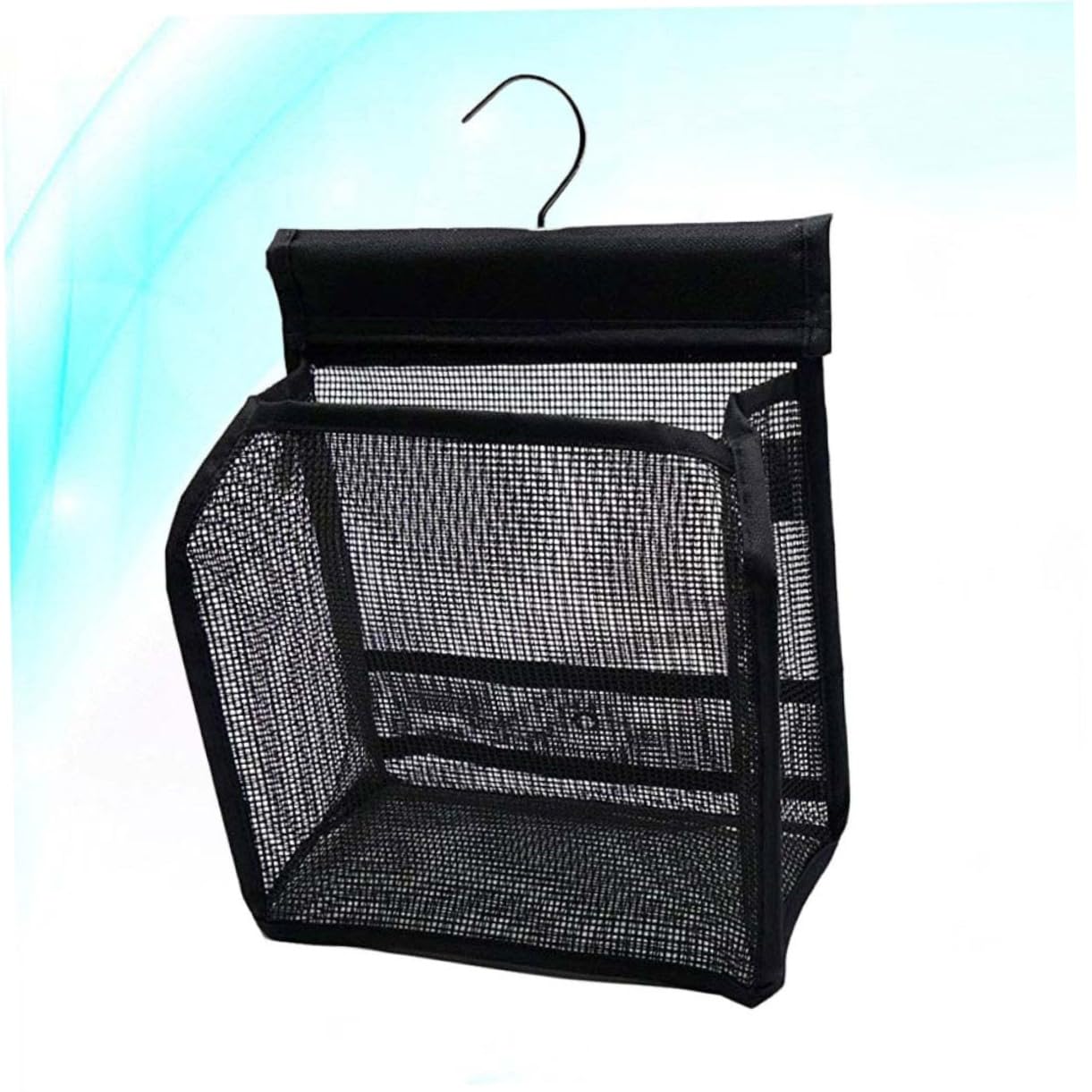 iplusmile Cestino Portaoggetti Doccia 3 Pezzi in Pvc Nero per Bagno | Struttura Collegabile, Interno Profondo, per Accessori Doccia, Adatto a Viaggio e Uso Quotidiano