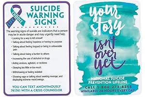 Fun Express Suicide Awareness Wallet Cards - Stationery - 36 Pieces