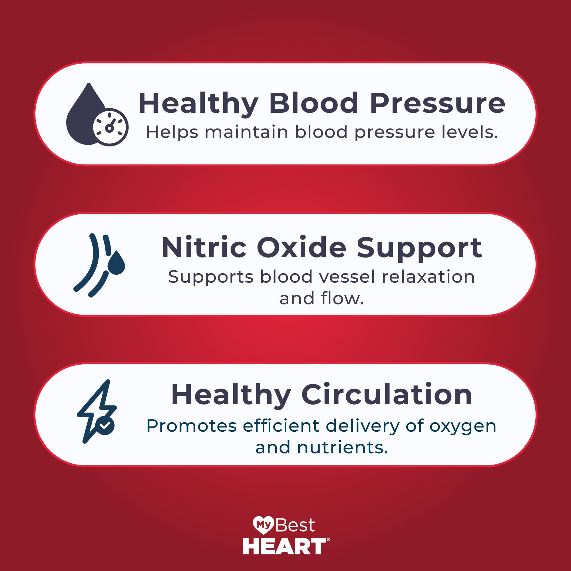 MyBestHeart Blood Pressure Support Supplement for Men & Women - 90 Capsules — Amazon image 2