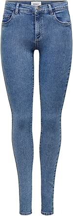 ONLY Damen Skinny Jeans ONLBLUSH - Mittlere Taille Knöchellang