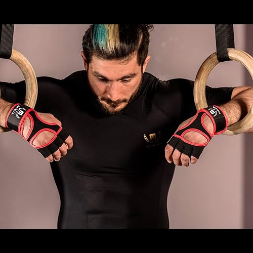 Miniatura 5 de Mava - Guantes de entrenamiento cruzados con soporte de muñeca para entrenamientos de gimnasio, WOD, levantamiento de pesas y fitness, agarre