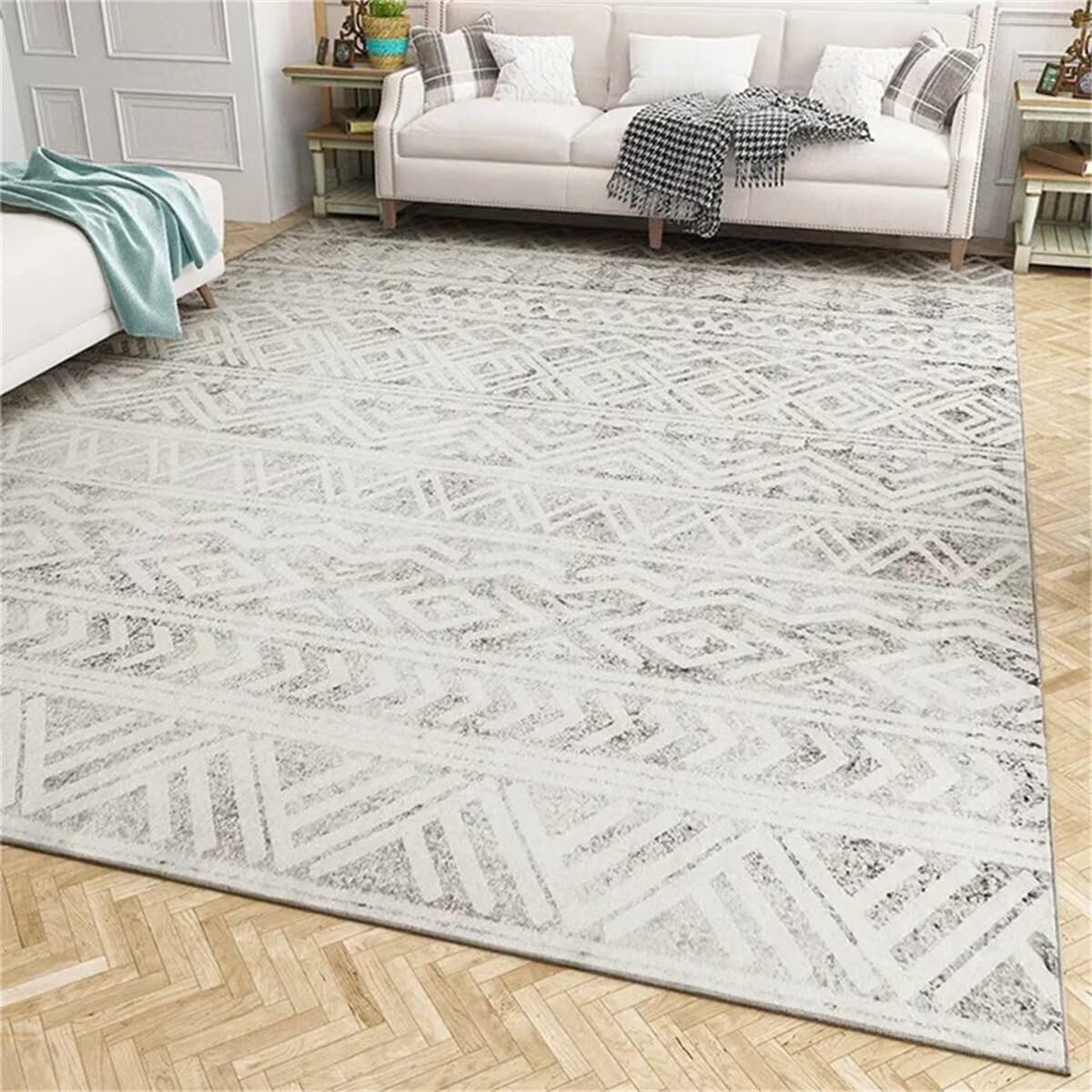 Tapis d'acupression gris 40X60CM lavable pour tapis chambre adulte et salon