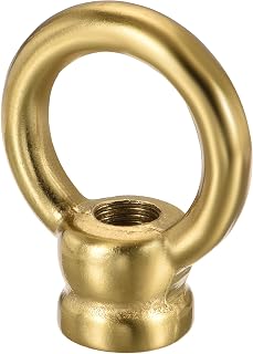 MECCANIXITY Eye Nut 50kg Max Load M10 Thread Ring Shape Female Loop for Hanging Lamp Chandelier, Iron Bronze