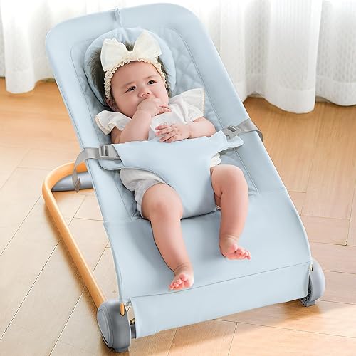 Vista 21 de Fodoss Moisés para bebés, asiento de gorila portátil para bebés, diseño ergonómico, moisés para bebés, color beige