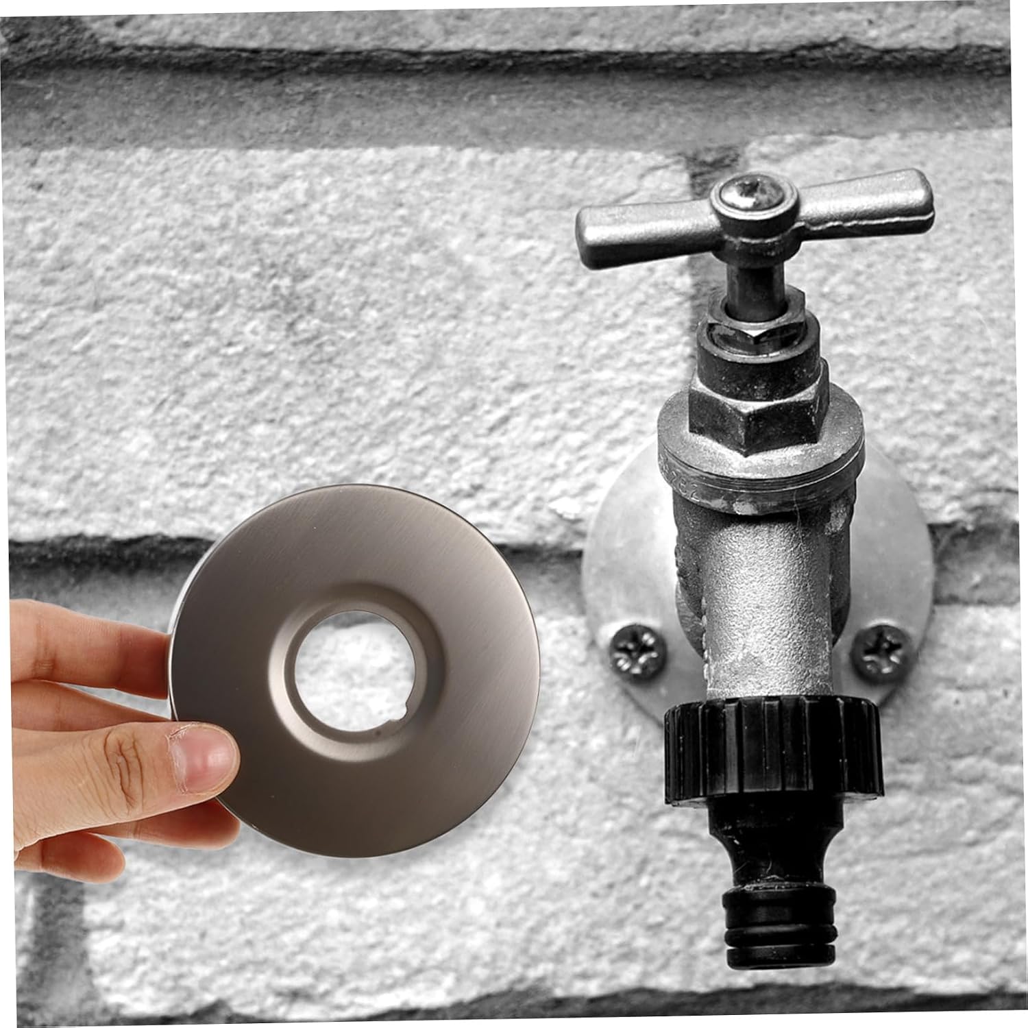Faucet Pipeline Cover Elegant Bath Faucet Flange Shower Valve Protection Easy Install for Kitchen Bathroom Fixtures Fit Design