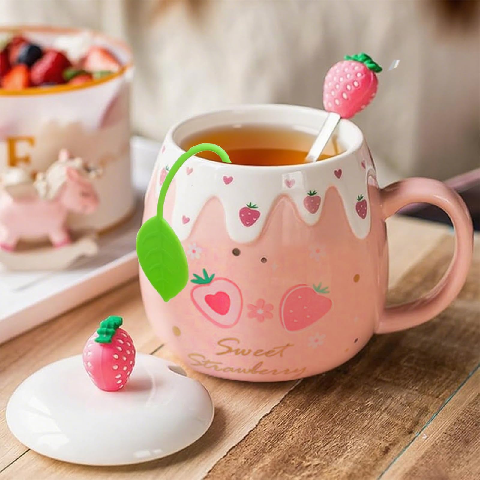 Carafe Verre Forme Vache 550ml Tasse Incluse Carafe à Eau En Verre Forme Vache Mignonne 550 Ml Avec Tasse - Décoration Bureau, Cadeau Original