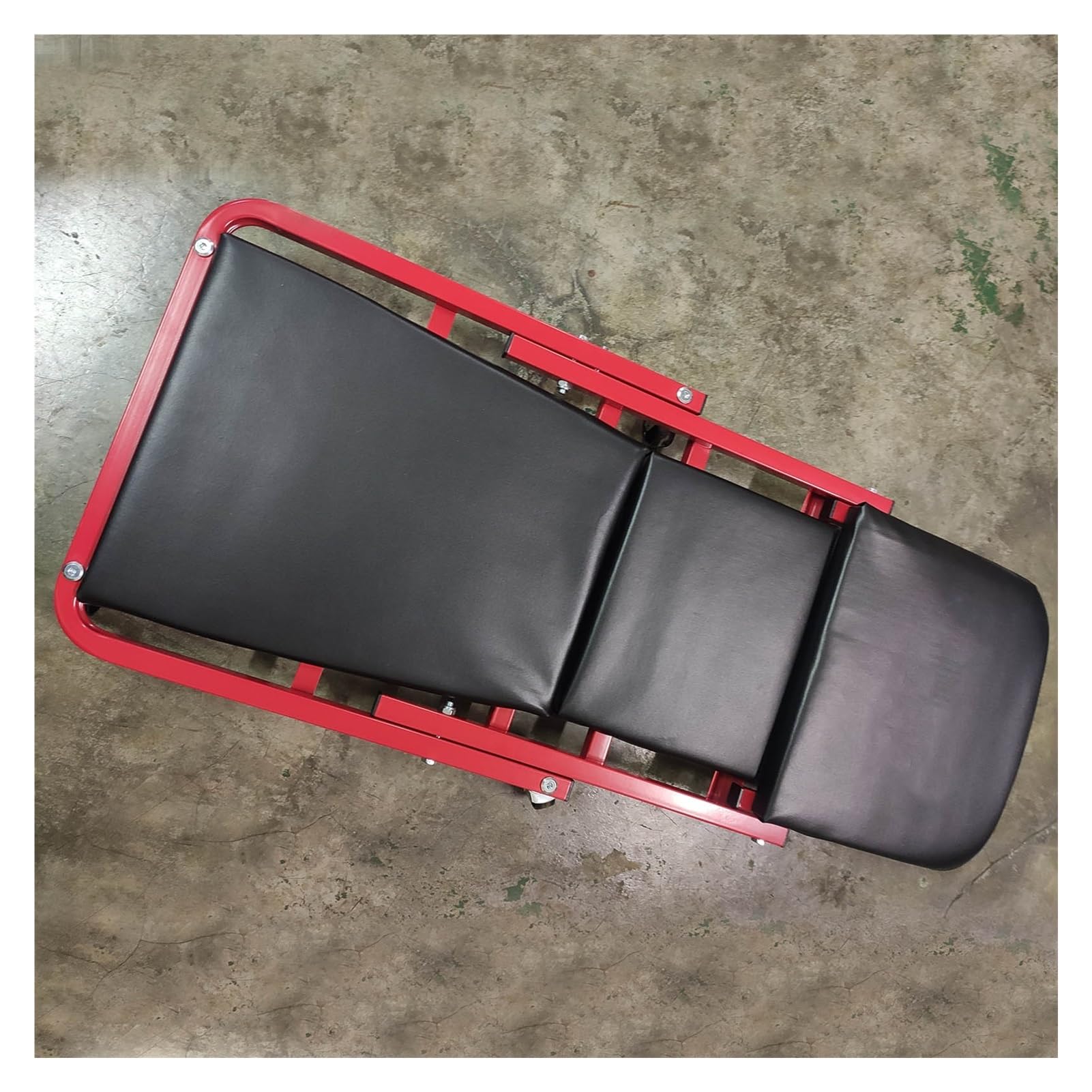 Genérico Camilla Mecánica, Capacidad De Carga De 136 Kg, Asiento Reclinable 2 En 1 con Ruedas, For Taller Mecánico
