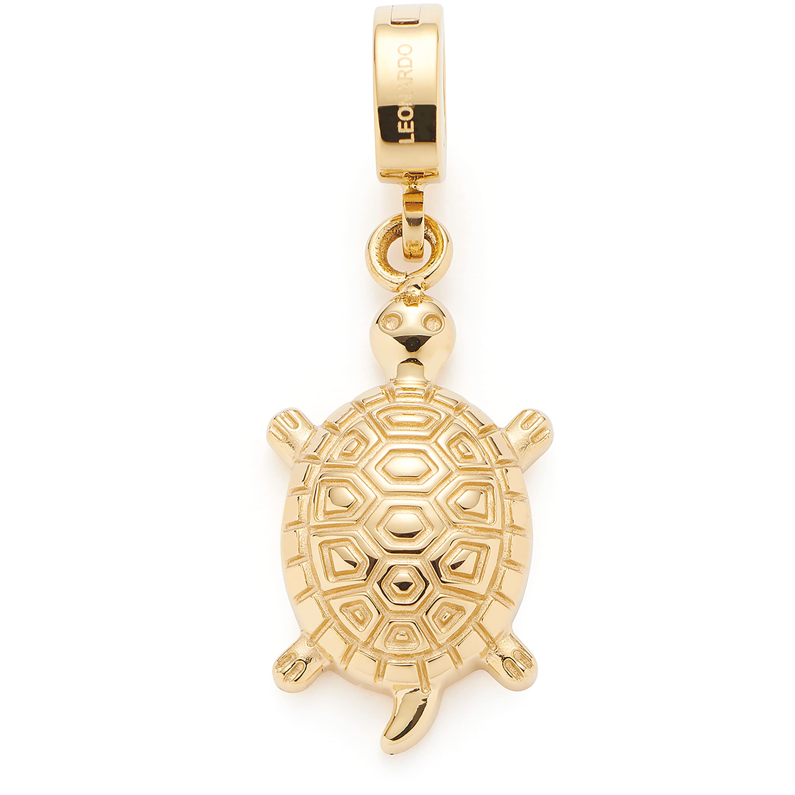 Leonardo Jewels Clip&Mix Mora 022894 - Ciondolo a forma di tartaruga, in acciaio inox, 2.5, Acciaio inossidabile, Nessuna pietra preziosa
