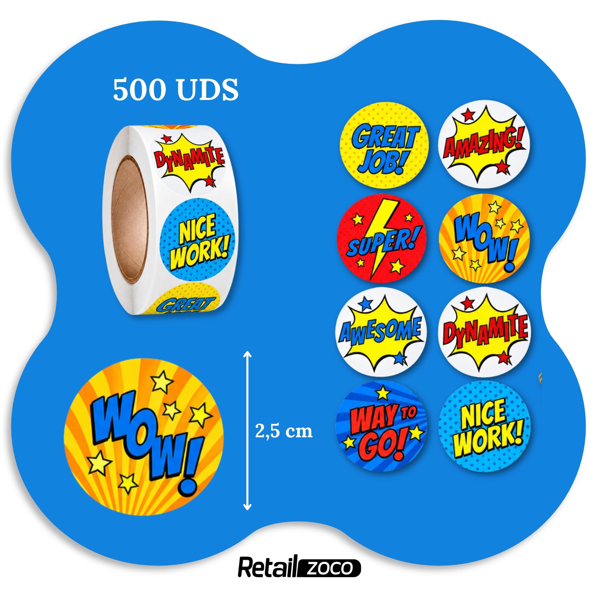 Pegatinas de Comics y Superheroes para Niños, superhero stickers, 3 Unidad - imagen 3