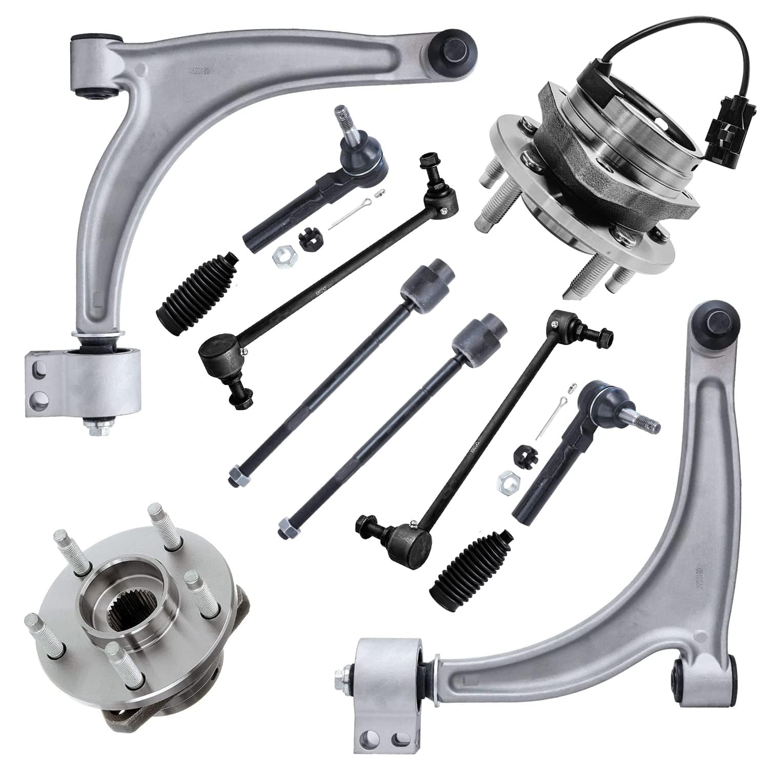 Detroit Axle - 12pc Front End Suspension Kit for Chevy Malibu Pontiac G6