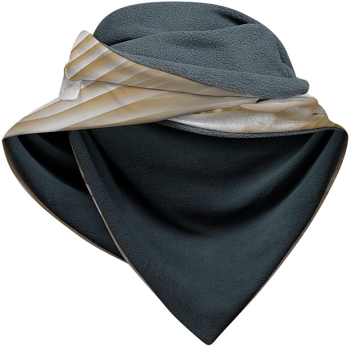 61"x27.6" Brushed Milk Silk Warm Scarf for Women Men - Soft Warm Winter Travel Shawl Wraps,Cute White Oyster Mushrooms Printed Christmas Scarves
