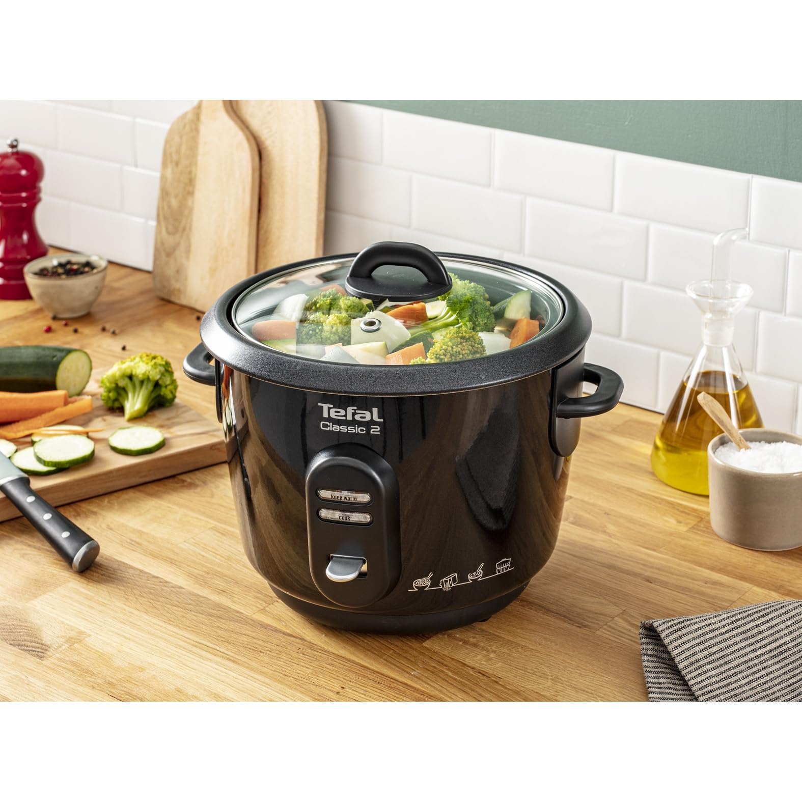 TEFAL RK102811 Cuiseur a riz Classic 2 - Noir