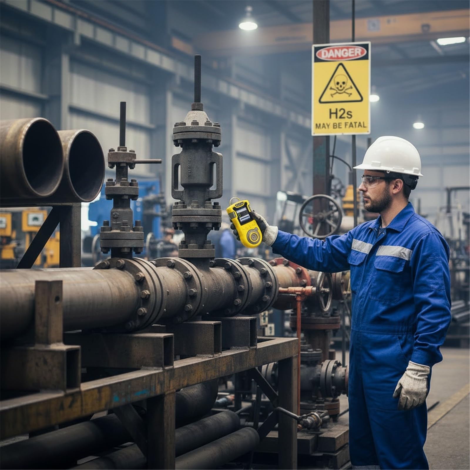 L'industrie du gaz pétrolier utilise Un détecteur de Fuite de gaz H2S Portable avec Enregistrement de données