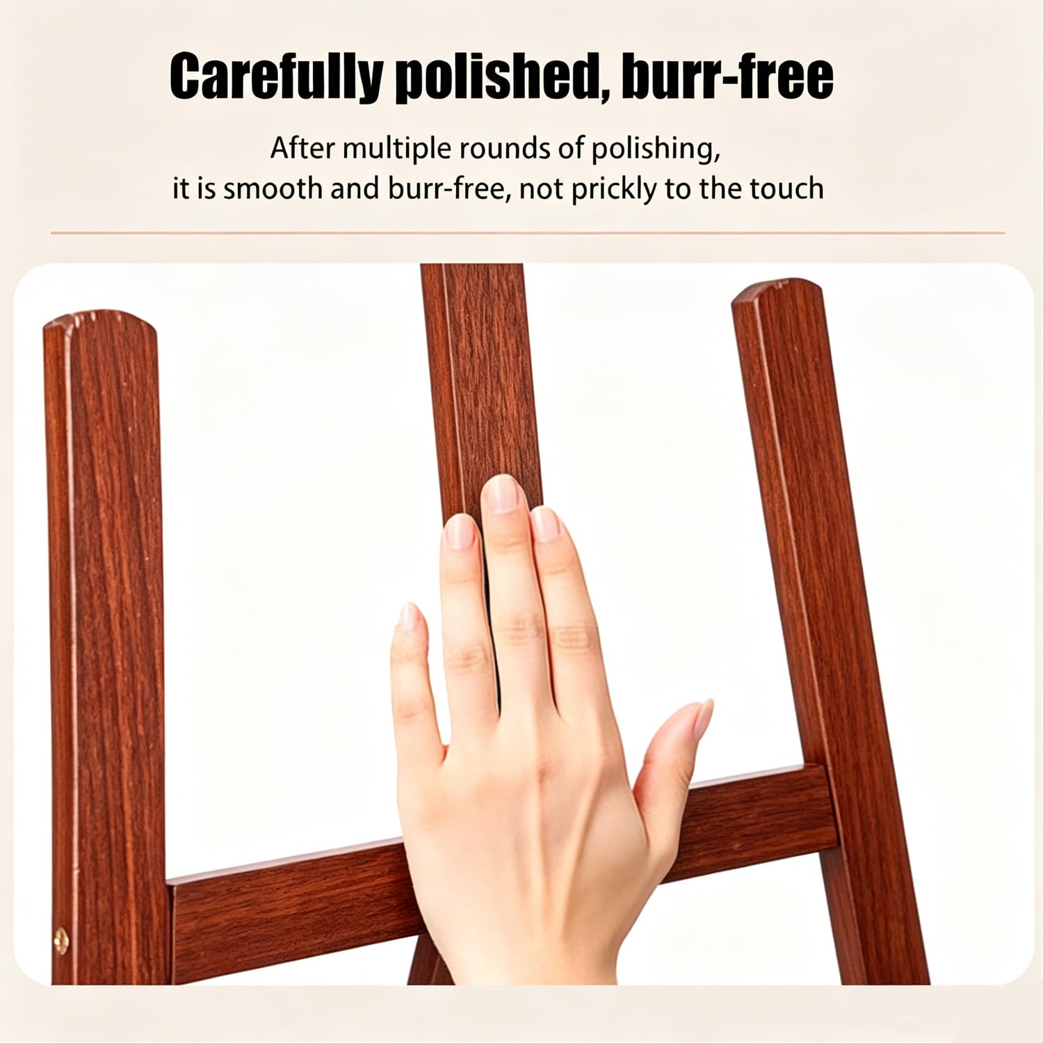 Caballete Madera，Caballete De Madera Natural De 150 Cm,Soporte Profesional Para Lienzo, Adecuado Para Niños y Adultos,Apto Para Pintura Acrílica,Óleo,Etc.,Herramienta De Arte Portátil (2, Nogal)