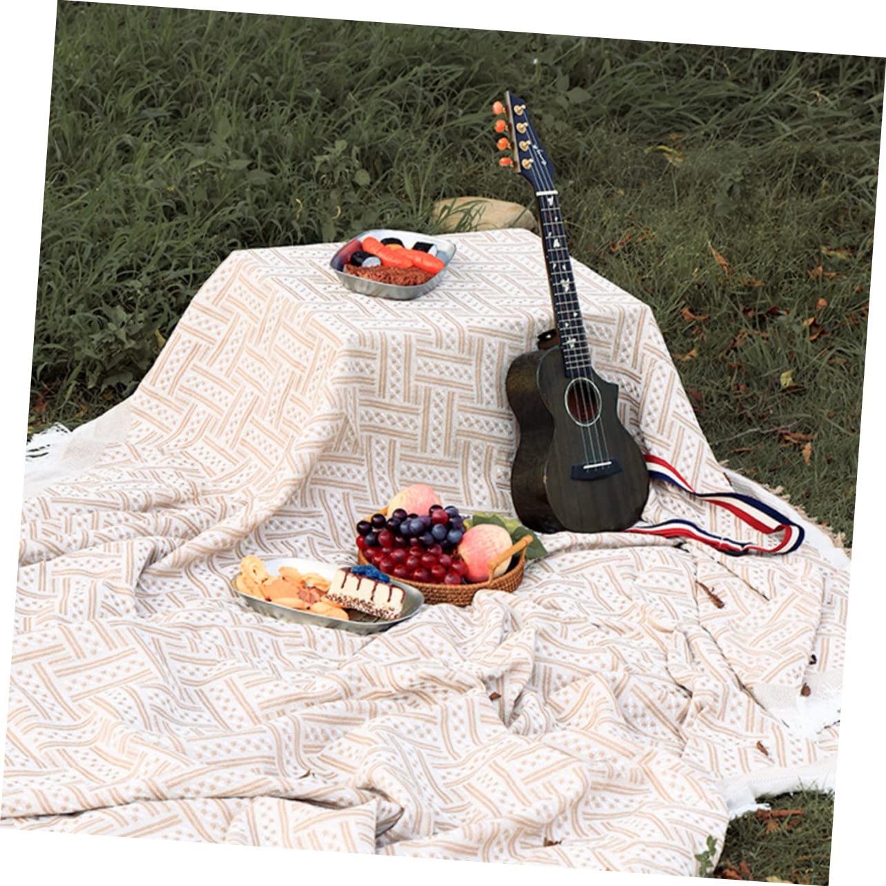 Couverture de Pique- Portable Tapis de Camping Confortable Couverture de Jardin Pliable pour Activités Extérieures