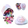 choicbaby 128pcs Baby Girls Hair Clips 3 Styles Mini Claw Clips Small Flower Butterfly Claw Jaw Hair Clips Hair Barrettes Accessories for Women Girls Kids Teens with Organizer Box