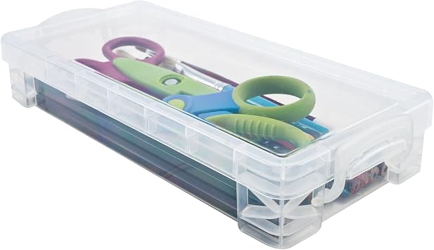 Storage Studios Super Stacker Pencil Box-1.6X4X8.5 Assorted Colors