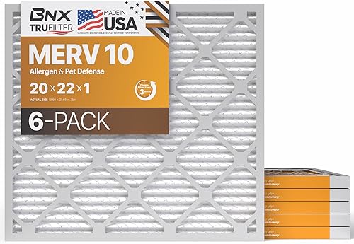 Miniatura 139 de BNX TruFilter - Filtro de aire 14 x 25 x 1 MERV 8, electrostático plisado para defensa contra polvo y mascotas, para aire acondicionado, HVAC
