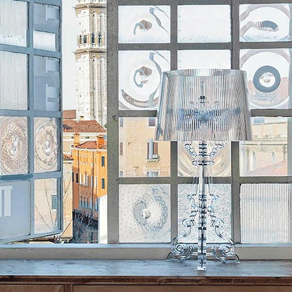 Lampada da Scrivania Moderna Soggiorno Ufficio Acrilico Decorazione Trasparente Lampada da Tavolo Lampada da Comodino Adatto per Camera da Letto Studio Ristorante Hotel Atmosfera Decorazione