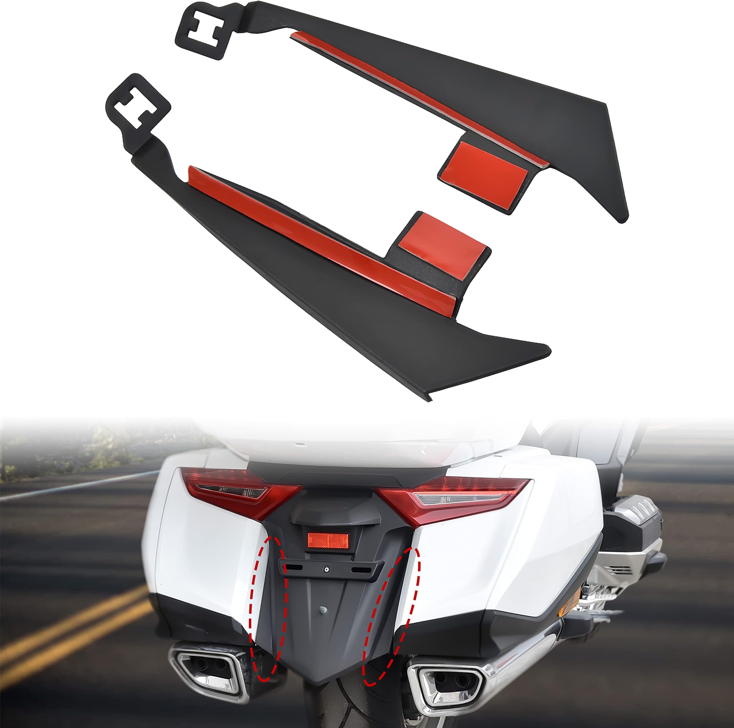 Rear Fender Mud Splash Guards for Honda Goldwing GL1800, Motorcycle Mud Flaps for Gold Wing 2018-2024 Accessories