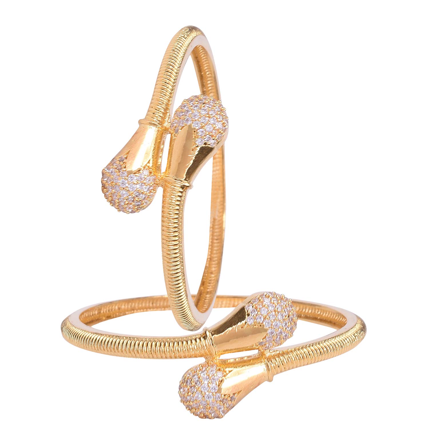 See full amazon price history chart for Ratnavali Jewels Gold Plated American Diamond White Fashion Bangles for Women/Girls RV3390G-2.6 Ratnavali Jewels Gold Plated American Diamond White Fashion Bangles for Women/Girls RV3390G-2.6 (B07TCPC43N) Amazon Price History, Amazon Price Tracker