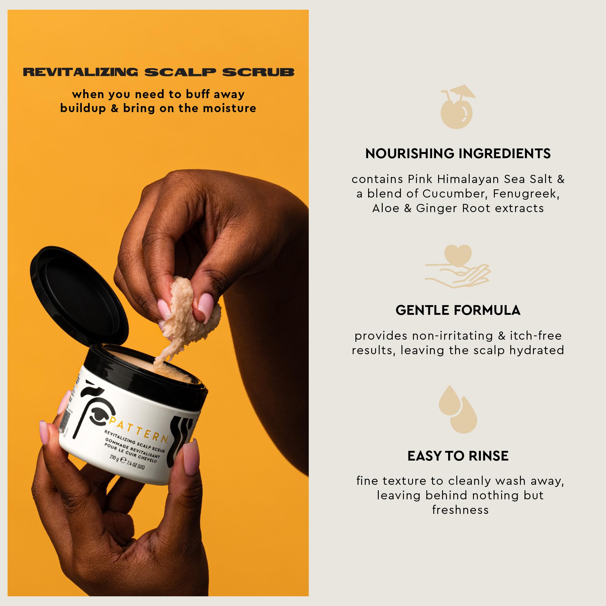 PATTERN Beauty by Tracee Ellis Ross Revitalizing Sea Salt Scalp Scrub 7.4 Fl Oz