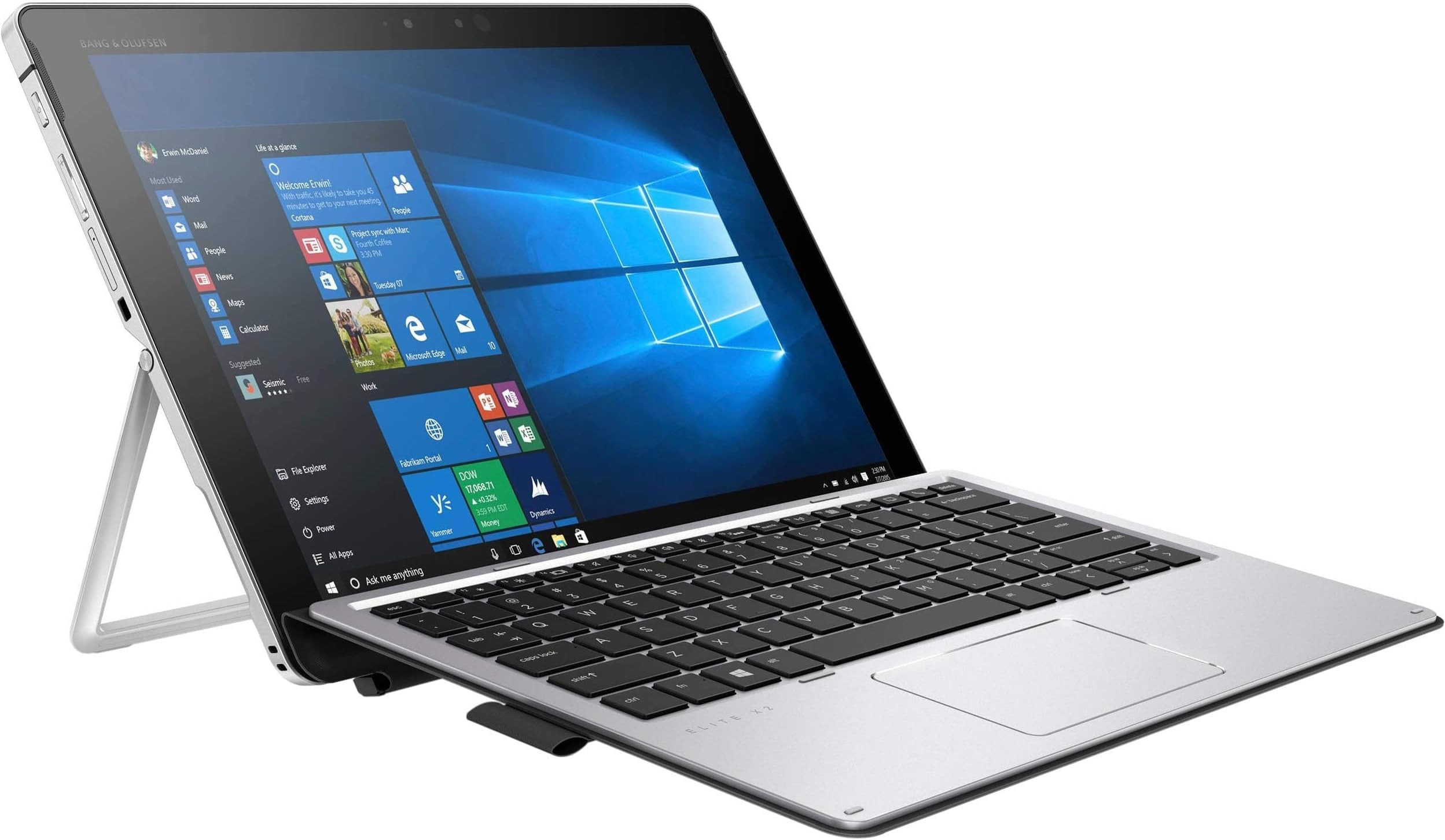 HP (Refurbished) Elite X2 1012 G2 2-in-1 Business Laptop - 12.3 inches Gorilla Glass Touchscreen (2736x1824), Intel Core i5-7300U, 256GB SSD, 8GB RAM, Keyboard + Pen, Windows 10 Pro