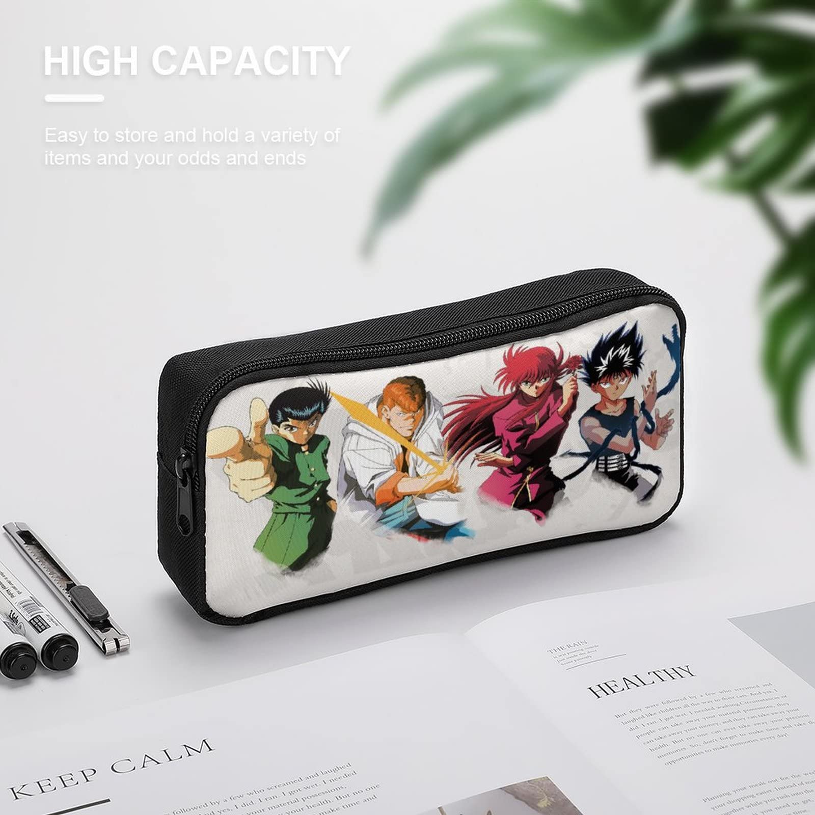 筆箱中は空です Amazon.co.jp: 幽遊白書ペンケース 大容量 筆箱多機能 ツールペン