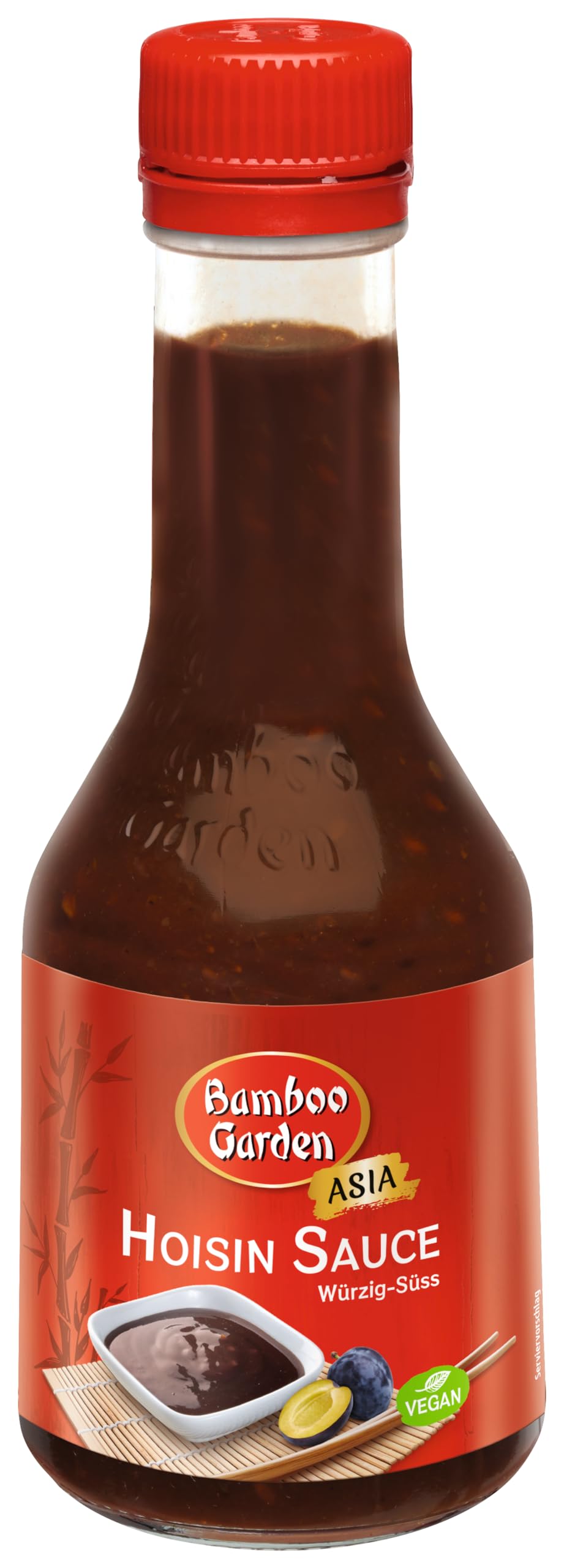 Bamboo Garden - Hoisin Sauce | Süß-würzige Würzsauce zum Marinieren | Auch als Barbecue-Sauce für Gegrilltes | 200 ml in der Glasflasche