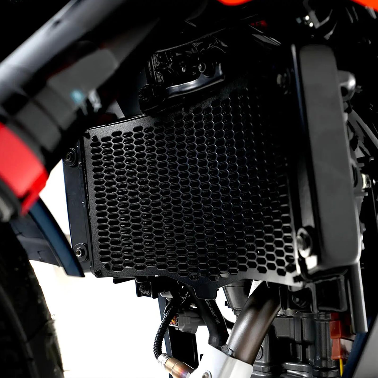 Duke 125 390 Radiador Protección Moto Rejilla Radiador Cubierta para DUKE 390 125 RC125 RC390 RC200 2022 2023 2024 2025 2026 - Negro