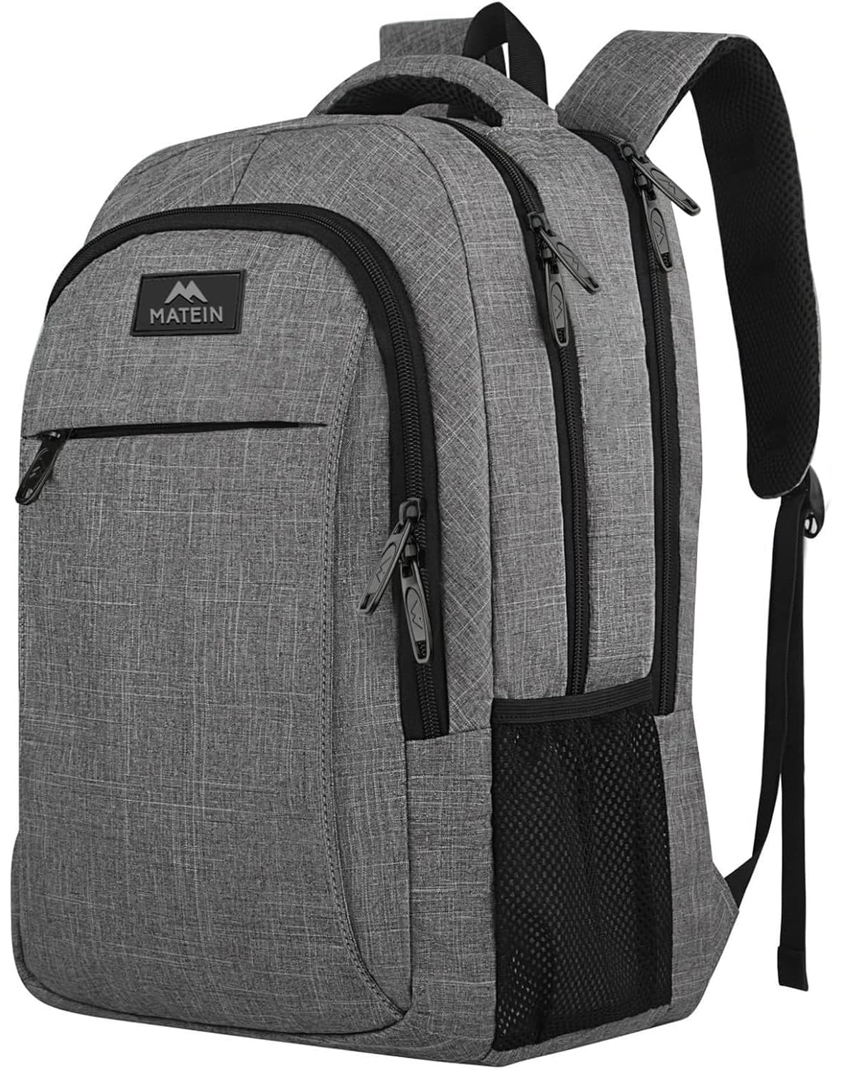Travel Laptop Backpack, Business Anti Theft Slim Sturdy Laptops Backpack, Water Resistant College School Computer Bag Gift for Men & Women Fits 15.6 Inch Notebook, Grey