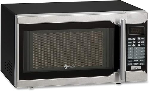 Avanti MO7103SST - Horno microondas para mostrador, 0.7 pies cúbicos, color negro y acero inoxidable