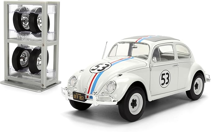 Juguete vehículo Herbie Volkswagen Beetle 1:24 die-cast miniatura 4