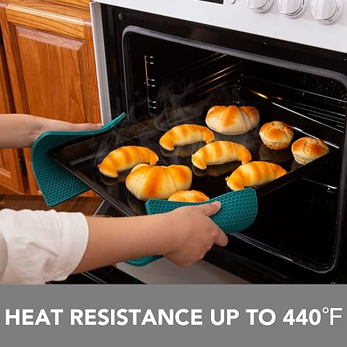 Miniatura 5 de Joyhalo Salvamanteles para platos calientes, almohadillas calientes para cocina, soportes de silicona para ollas y sartenes calientes, alfombrillas