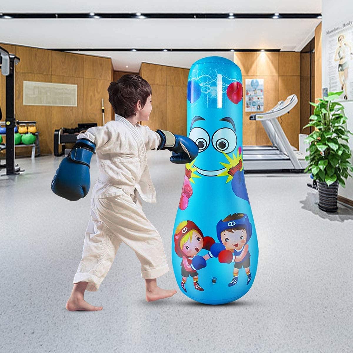 Punching Bag for Kids Boxing Dummy Inflatable Dinosaur Cool Fun Toys for Boys Sports Gifts Outdoor Activities Yard Games