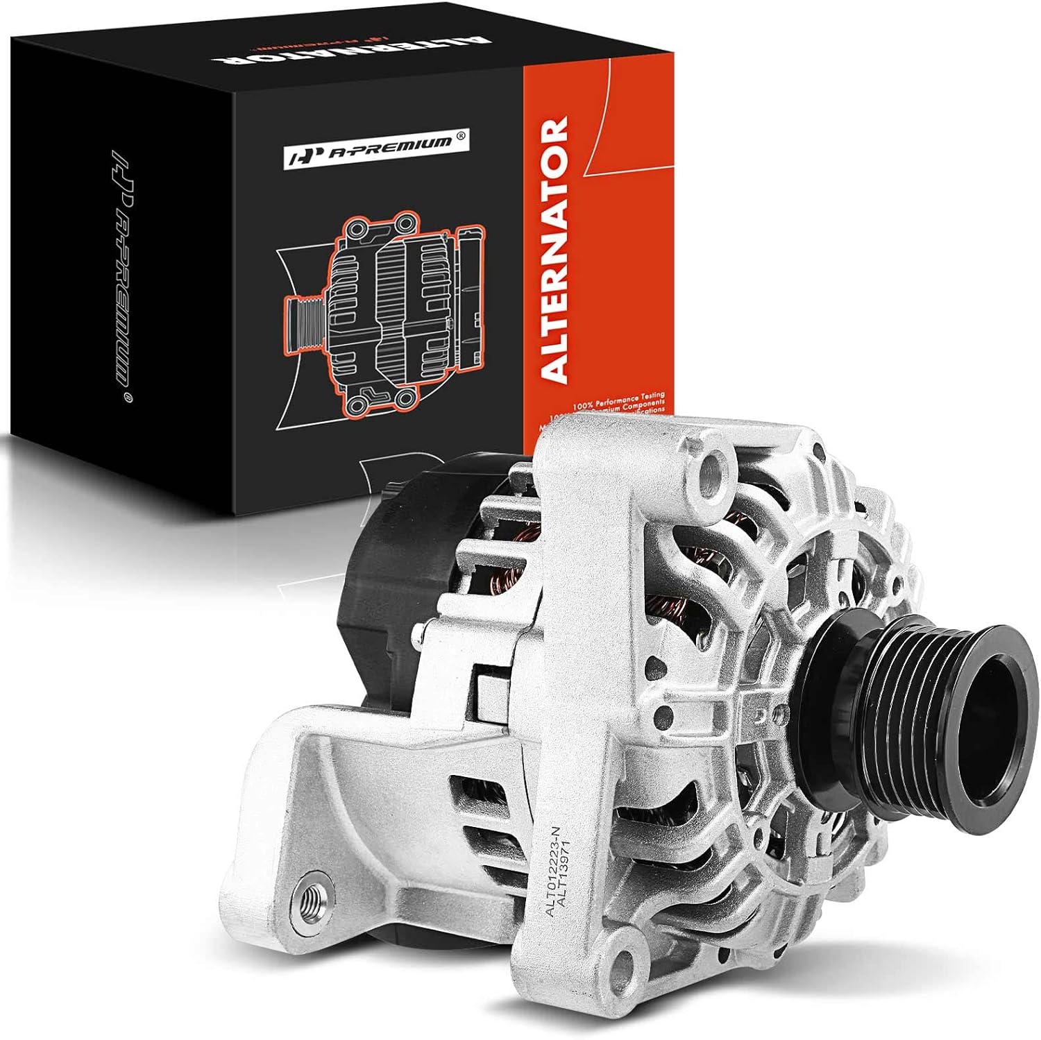 A-Premium Alternator Compatible with BMW X5 2001-2006 L6 3.0L, Z3 2001-2002 L6 2.5L3.0L, 90Amp 12V Clockwise 6-Groove Pulley, Replace# 12317501592, SG9B029, 12317501687
