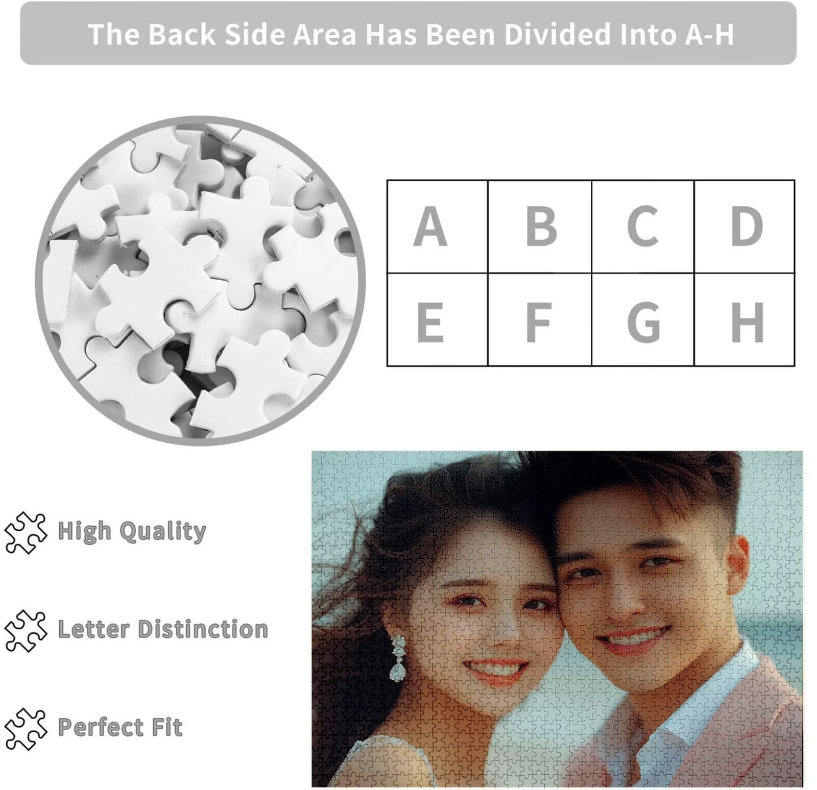 Puzzle Personalizado con Foto Personalizado con Foto Rompecabezas Personalizada con Imagen HD, Texto o Nombre Navidad Halloween Día del Niño Juegos de Inteligencia Regalos para Niños Amigos C-3647
