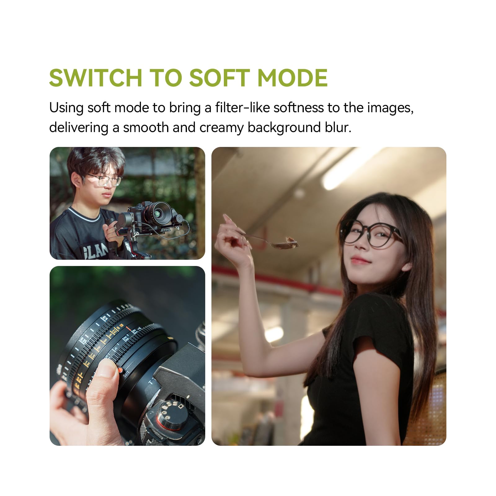 TTARTISAN Objectif double Bokeh Cine T2.1 35 mm compatible avec Canon RF Mount Full Frame Mise au point manuelle Objectifs d'appareil photo sans miroir (35 mm, monture RF)