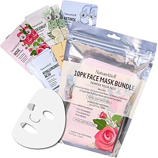 NATURE WELL Mascarilla facial de un solo uso,...