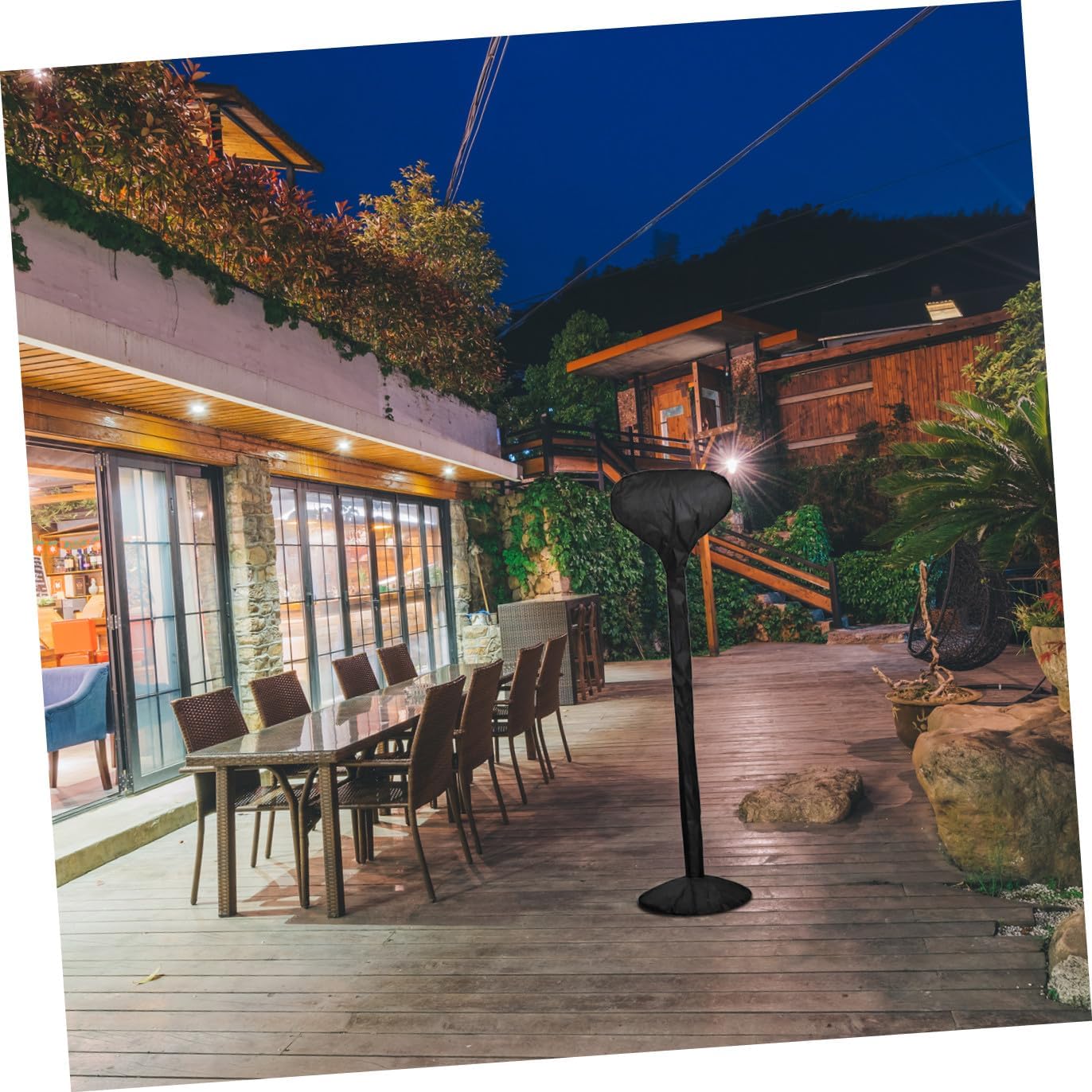Outdoor Heater Cover and UV Protection for Electric Warmers Durable Oxford Compact Design for for Patio Use