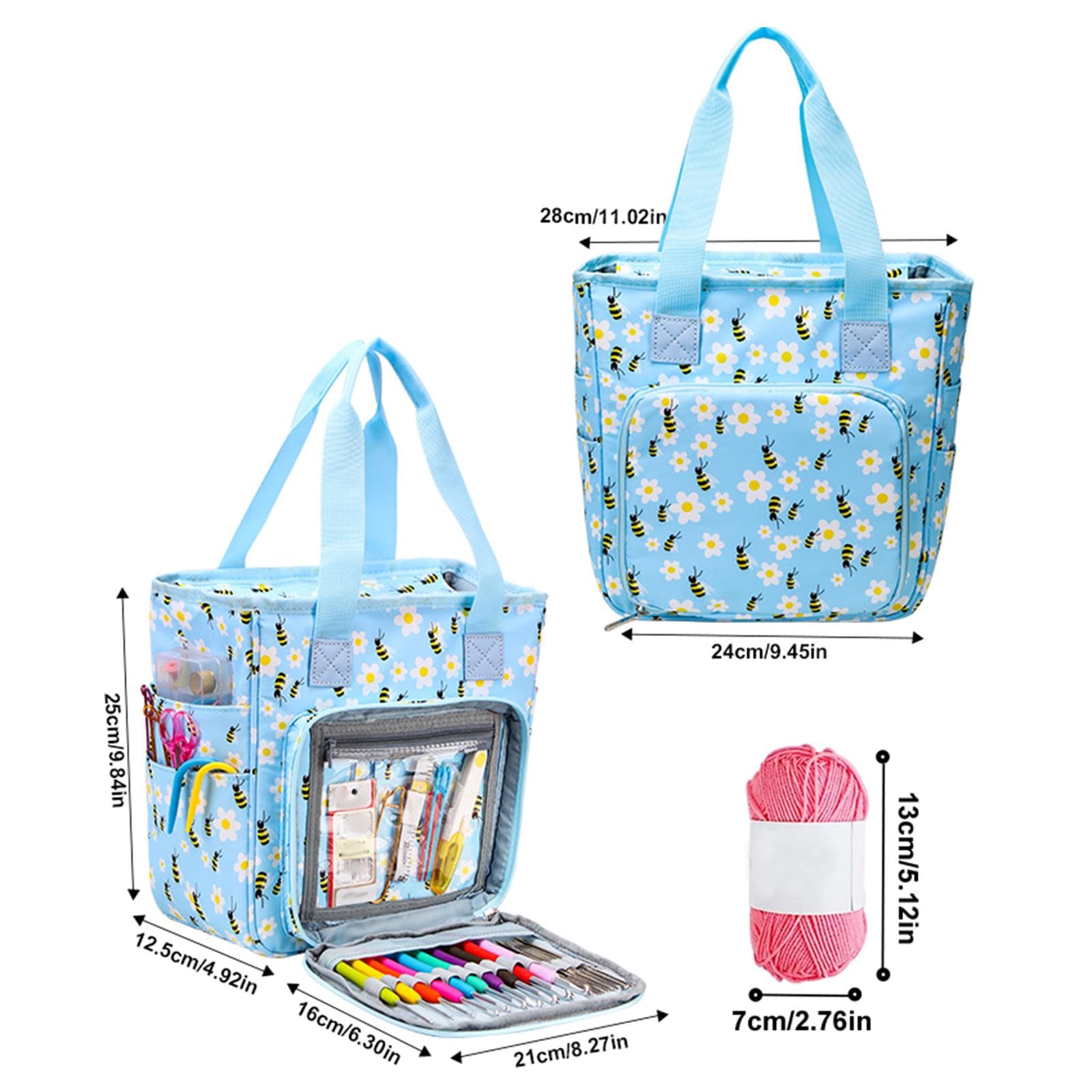 predolo Organizador de de Tejido Bolsa para Almacenamiento y Agujas de Estuche para Accesorios y Dispensador de Oxford